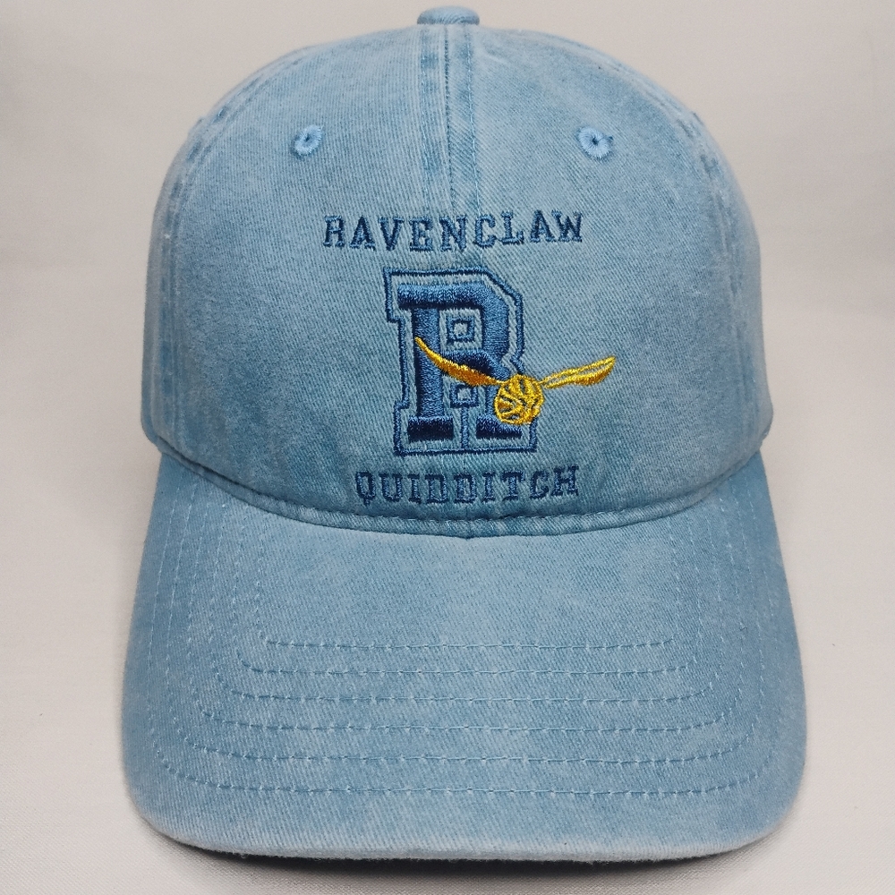 Unisex Adults Harry Potter BoxLunch Ravenclaw Quidditch Blue Denim Look Ball Cap